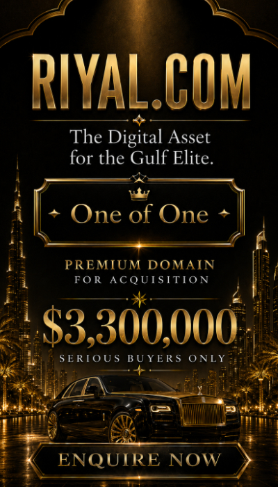 RIYAL.COM premium sale banner